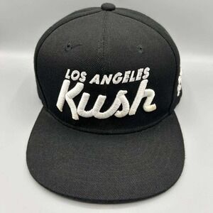 Los Angeles Kush Hat Men Black Embroidered Academy Fits Snap Back Cap